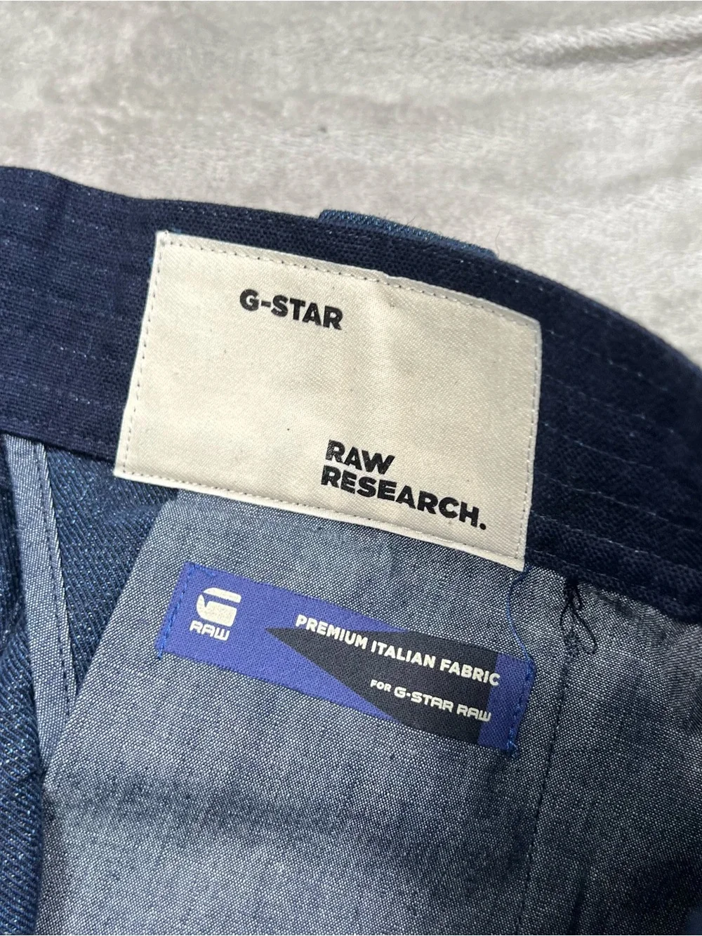 NWT G Star Maxi Navy Jeans Adult 30x31 Blue Loose Fit Wool Linen Military Pants